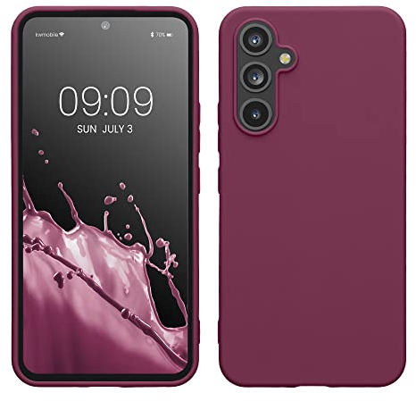 kwmobile Hülle kompatibel mit Samsung Galaxy A54 5G Hülle - TPU Silikon Handyhülle - Schutzhülle stoßabsorbierend flexibel - Case in Bordeaux Violett