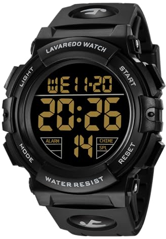 Digital Watch, Mens Digital Watch Military Watches for Men 16ATM Waterproof Outdoor Sports Watch with Light/Alarm/Date/Shockproof/Chronograph, Gift China