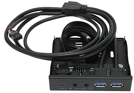 Jectse FrontPanel USB 3.2 Hub, Iron Shell Floppy Disk Reader Med USB3.0-Portar Och LJudgränSNitt, Stöd För 8, 10, 11, Förr