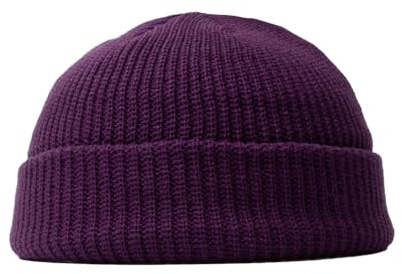 BrightGlow Vintermössa för män och kvinnor, trawler, beanie, watch-hatt, roll-up edge, skullkeps, kort fiskarhatt med stickade muddar, beanie-mössa, varm, skidmössa, akryl, stickad mössa