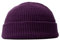BrightGlow Wintermütze für Herren und Damen Trawler Beanie Watch Hat Roll-up Edge Skullcap Kurze Fischermütze mit Strickbündchen Beanie-Mütze Warm Skimütze Acryl-Strickmütze Lila Erwachsene