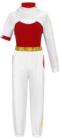 CR ROLECOS Nova Zombies 4 Kostüm für Erwachsene Nove Shool Uniform Cheerleading Kostüm Halloween Dress Up Top Shirt Hose 3-teiliges Set XXL