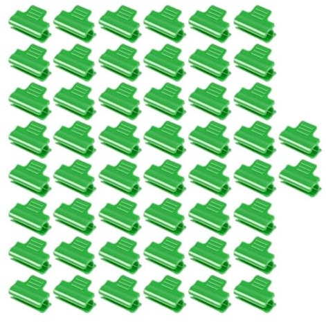 Clip per serra per aste da 11 mm, morsetti di fissaggio in pellicola di plastica per accessori per serre da giardino, 20 morsetti per tubi per fissare reti ombreggianti e coperture per tunnel, 50