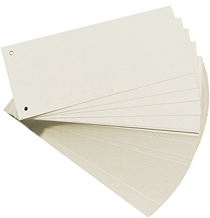 Herlitz Trennstreifen, Weiß, 100 Stück