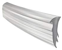 Gordon Glass® Clear 5/8 x 7/32 x 9/16 Vinyl Glazing Spline for Sealing Framed Shower Doors - 18 ft Roll