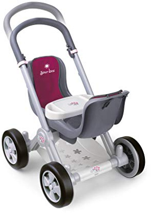 Silver Line - Carrito de Paseo para muñecos Bebés Gemelos, Rojo (Famosa 800008883)