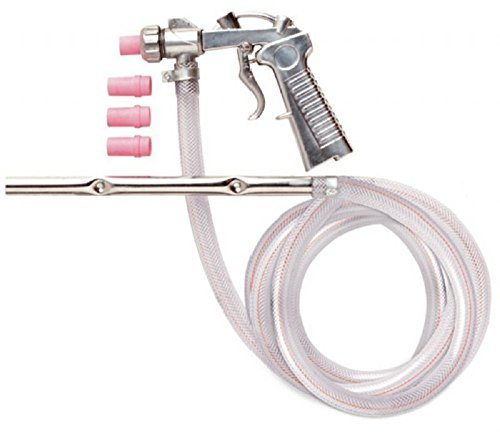 Fervi Sandstrahlpistole inkl. 4 Düsen - Industriell, Pistolenförmig, Weiß, Schaum, Polyurethan - Sandstrahlgerät für Innenbereich mit einstellbarer Lumbalstütze