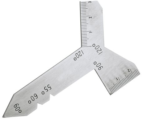 Silverline 228566 Calibre universel pour affûtage des forets 55°, 60°, 90° et 120°