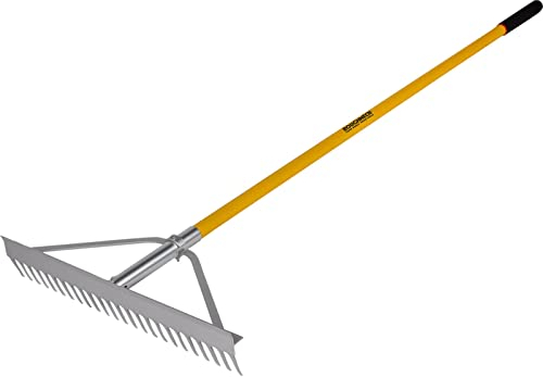 Roughneck ROU68624 68624 Aluminium-Rechen für Landschaftsgärtnerei, 61 cm