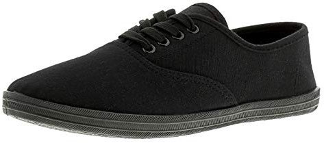 Platino Monster Trainers Women - Casual and Breathable Womens Shoes Available in Black & White Occasions, Comfortable Closed Summer Shoes for Women Black 6 UK