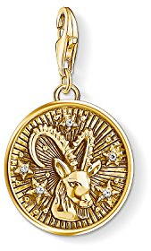 Thomas Sabo Damen Charm-Anhänger Sternzeichen Steinbock Charm Club 925 Sterling Silber 1661-414-39