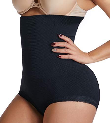 SURE YOU LIKE Women High Waist Shapewear Tummy Control Body Shaper Panties Butt Underwear Black XL/XXL UK(12-16)