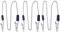 MZMing [3 Stück 50 cm Korn-Kette Serviette Clips Handtuch Schürze Lätzchen Metall Serviette Clip Kette - Silber Flexible Serviettenhalter Serviette Lanyard Halsband für Ältere Erwachsene Kinder