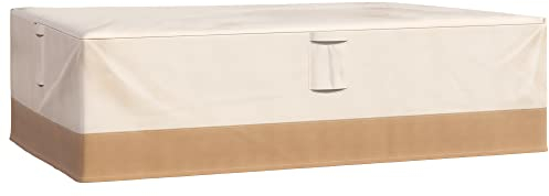 Outsunny Funda Protectora para Muebles de Jardín 275x208x78 Tela Oxford 600D Impermeable Cubierta para Sofás Mesas Exterior con 4 Ventilaciones 5 Asas y Cordón de Tracción Beige