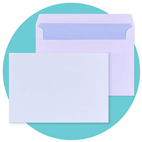 Triplast 100 x C6 White Self Seal Security Envelopes (Size: 114x162mm) | Fully Opaque, Self Sealing & Printer Safe Mailing Paper Envelopes | Ideal for Everyday Home, Office & Commercial Use