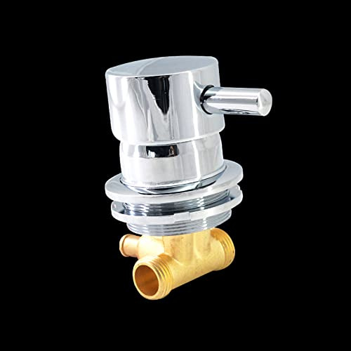 Desviador 1 Salida VíA Rosca Tornillo/IntubacióN Grifo Ducha LatóN FríO y Caliente Mezclador Agua FríA TamañO Orificio 50-55mm, NúCleo VáLvula CeráMica, Manija úNica (Intubación 1)