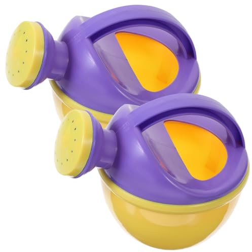 STOBOK Toddler Bath Toys 2-Pack Watering can Set for Baby Bath and Pool Play Mini Plastic Sprinkler Kettle Toys for Indoor and Outdoor Water Fun Ages 1-3