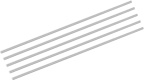 sourcing map 5 aste in acciaio inossidabile 304, 7 mm x 407 mm, asta rotonda per tornio, per modellini, aerei, auto, navi, fai da te, lavorazione del metallo