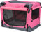 Foxdevil by xonic® Faltbare Hundebox/Katzenbox für kleine, mittelgroße und große Tiere - Hundetransportbox Auto und Zuhause - Transportbox Hund - Hundebox Auto Kofferraum (Light Pink, S)