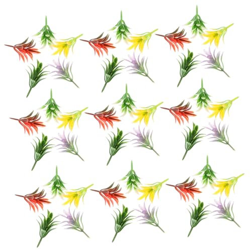 HOMSFOU 50pièces Groupe De Plantes Miniatures Touffes Herbe Arbustes Miniatures pour Modèle Réduit De Chemin De Artisanat Ornement De Jardin Micro-Paysage