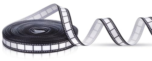 MAYJOYDIY Nastro da 9,1 m per pellicola cinematografica, 10 mm, stile vintage, decorazione per feste, teatro, cinema, tavolo, decorazione per la casa, confezioni regalo fai da te