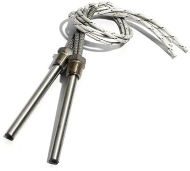 Värmeelement gängpatronvärmare DN10/16 mm värmeelement för luft rördiameter 12 mm 100/150/200/250/300 mm rörlängd 1 st (220 V_DN10 12 x 250 mm 750 W)