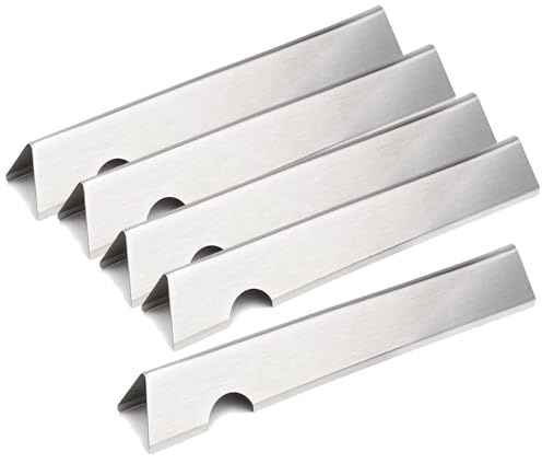 GFTIME 66032 Flavorizer Bars 43,4 cm för Weber Genesis II/LX 300-serien, aromskenor för Genesis II E-310 E-315 E-330 E-335 S-310 S-335 LX S/E-340, värmeplattor aromlist för Weber 679 5, 5 stycken