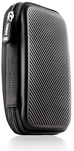 Duronic HDC2 BK externe Festplatten Schutzhülle - Stoßsichere Festplattentasche - 2,5 SSD Cover - Hardshell Tasche - Hülle für Western Digital