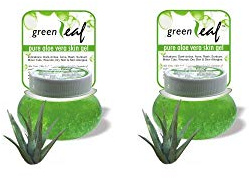 Pack of 2 - Brihans Green Leaf Pure Aloe Vera Skin Gel(125gms x 2)