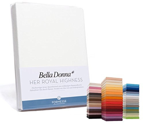 Formesse Bella Donna Jersey Spannbetttuch Zement 90x190 - 100x220