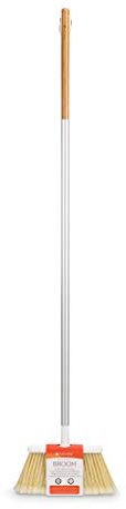 Full Circle Service Bamboo Broom White