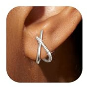 Halora Boucles D'Oreilles Argent Boucles D'Oreilles Femme Argent Petites Boucle Oreilles Pour Femmes Bijoux(Argente Zirconia)