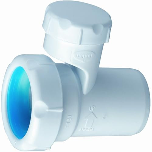 Abluftventil A-112【Eliminiert tropfende Rohre】Rohr 40 • 11/2 x 40 • Geräuschunterdrückung Waschbecken