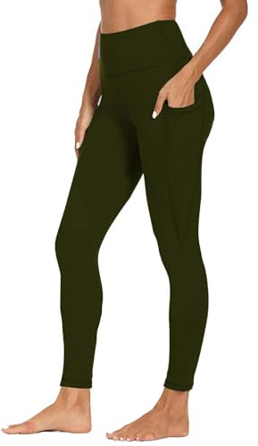 Kompressionsträning, hög midja, leggings för kvinnor, gymleggings, plusstorlek, yogabyxor, magkontroll, tights med hög midja, byxor för träning, löpning, sport med fickor, fitness