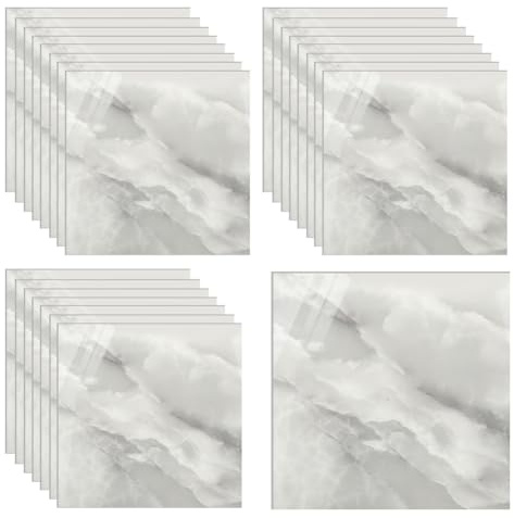Pannelli adesivi per parete, 24 pezzi di piastrelle adesive per cucina, 30X30CM Pannelli adesivi 3D tagliabili DIY, piastrelle autoadesive per bagno, cucina, soggiorno