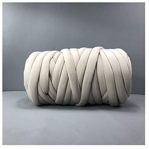Handstickgarn, Chunky Yarn For Hand And Arm Knitting Crochet 1KG Multicolor(Beige)