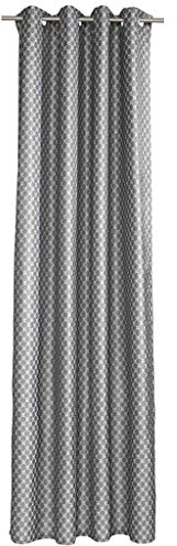 JOOP! 70029-010-140-250 Ösenvorhang Allovers Größe 140 x 250 cm, grau