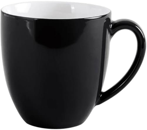 KAHLA Pronto Colore Kaffeebecher 0,53 l XL pure black | schwarze große Kaffeetasse aus Porzellan