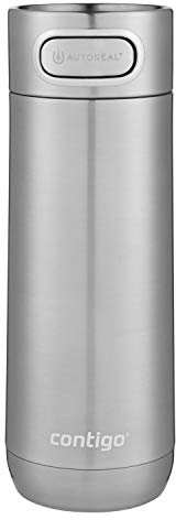 Contigo Luxe Vacuum-Insulated Stainless Steel Thermal Travel Mug 16 Ounces Stainless Steel
