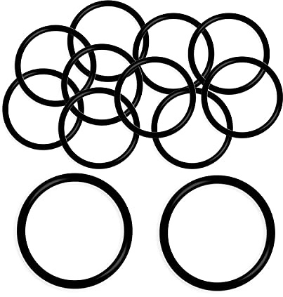 Othmro 10 Pcs Nitrile Rubber O-Rings, 100mm OD 90mm ID 5mm Width, Rubber Washers Metric Buna-N Sealing Gasket Rings, Black