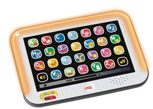 Fisher-Price Lernspaß, Lernspielzeug für Kleinkinder, Smart Stages Tablet Computer-Attrappe mit Musik und Leuchtfunktion für Kinder ab 1 Jahr, deutsche Version, HXB66