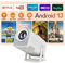Android 13 Proyector 2025, Mini Proyector Portatil 4K Inteligente 320ANSI con WiFi y Bluetooth, Asistente de Voz ChatGPT, HY320 Mini Proyectores 1080P Nativo de Cine en casa