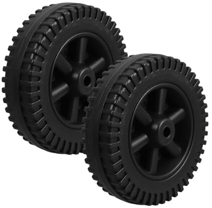 DIKACA Kit De Remplacement De Roues De 6 Pouces Pour Chariot De Barbecue Pneus Utilitaires Noirs Robustes Et Faciles À Installer