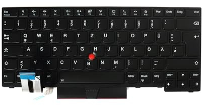 LeFix Original Tastatur QWERTZ Deutsch für Lenovo Thinkpad E480 E485 E490 E495 |T480s T490(NOT T490s) T495(NOT T495s)|L480 L380 L390 Laptop Notebook，Schwarz，mit Hintergrundbeleuchtung