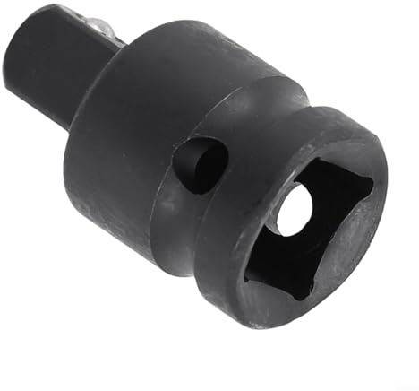 babominimer Ensemble d'adaptateurs de clé à douille pour tailles de clé à douille /4, 3/8, /2 et 3/4, joint à cliquet en acier chromé avec retenue à bille, finition galvanisée noire (-2 à 3-8)