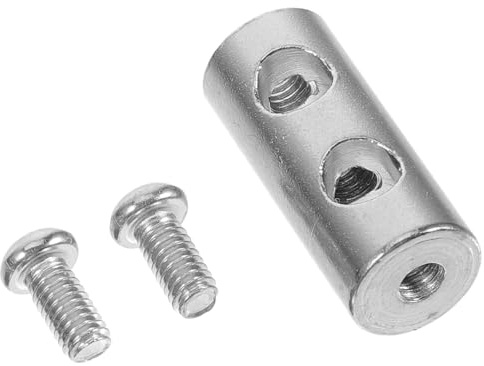AMUSLESUR Clip de Cable para Valla de Acero Inoxidable Doble Orificio, Superficie Pulida y Alta Dureza, Adecuado para Cable de Acero en Techos Suspendidos