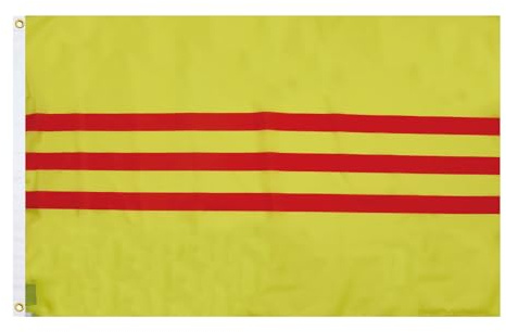AZ FLAG - Bandera Vietnam Del Sur - 150x90 cm - Bandera Vietnamita 100% Poliéster Con Ojales de Metal integrados - 110g - Colores Vivos Y Resistente A La Decoloración