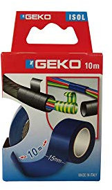 Geko isoleringsband, blå, 15 mm x 10 m