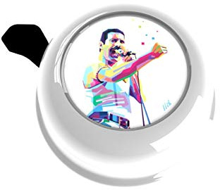 Liix Colour Bell Freddie Weiß Sänger Band Klingel für Kinder und Erwachsene