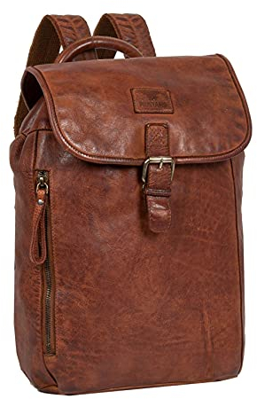 MUSTANG Palermo Leather Backpack Cognac